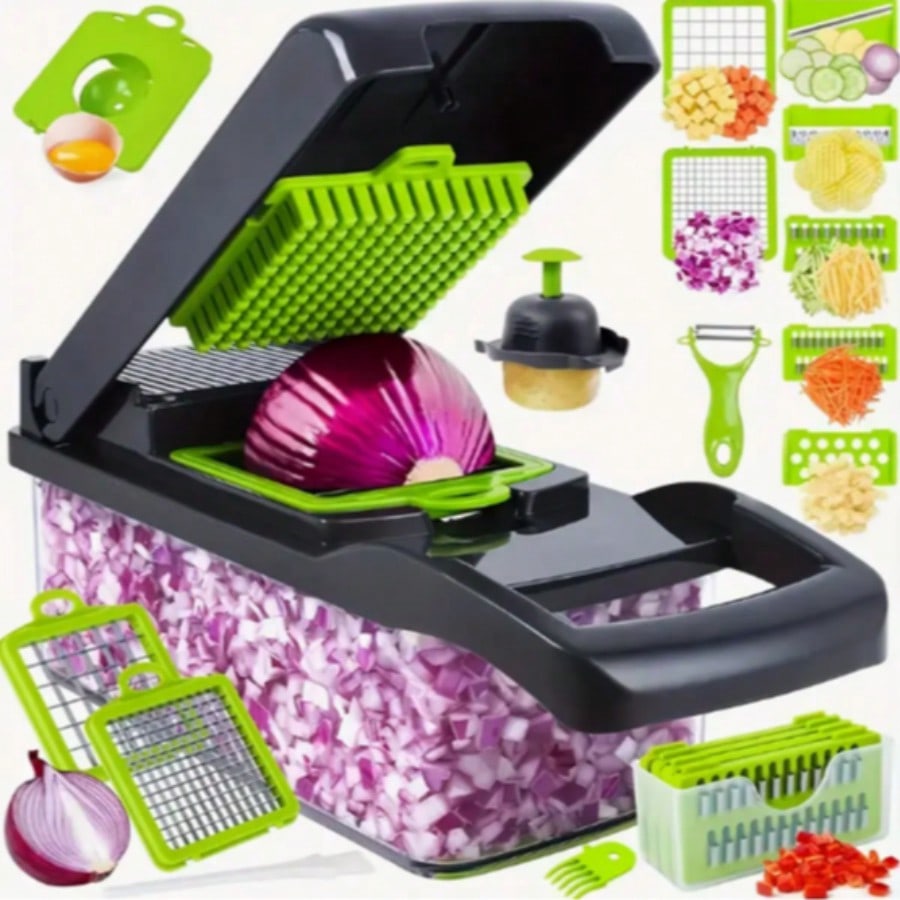 Kitchen Appliances Japan - 16-delige multifunctionele keukenset: groente- en fruitsnijder,
