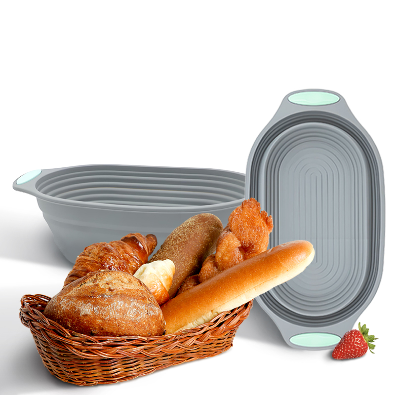 Kitchen Appliances Packages - 1PC siliconen opvouwbare banneton broodrijsmand -
