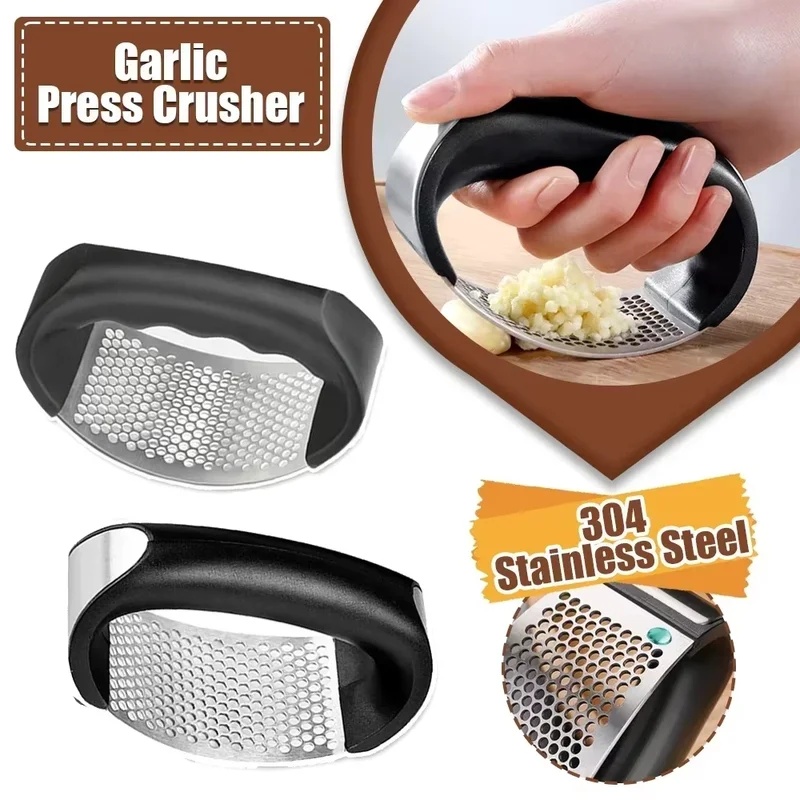 Kitchen Appliances Packages - Handmatige knoflookpers van roestvrij staal, knoflookhakselaar,