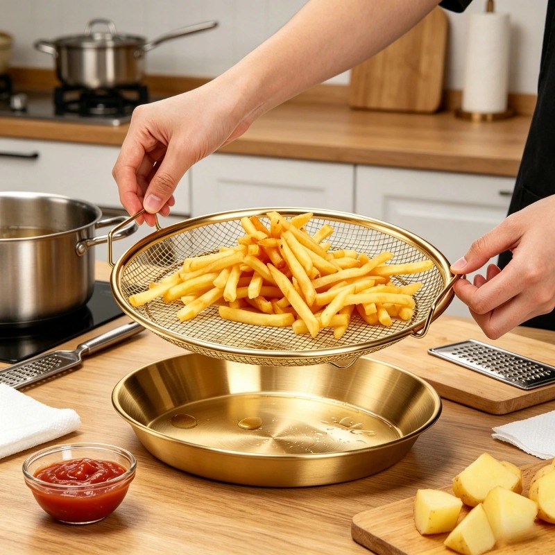 Gouden Heavy Duty Frituurmandj - Kitchen Appliances On Sale recensie en prijs